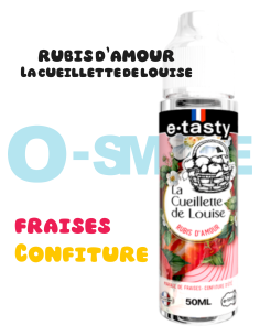 Rubis d'amour "Mariage de fraise, confiture d'été"- La cueillette de Louise - Etasty 50 ML
