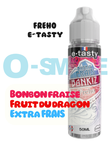 Freho Extra Frais 50ml Bankiz "Fruit du Dragon, Bonbon Fraise" - e.Tasty