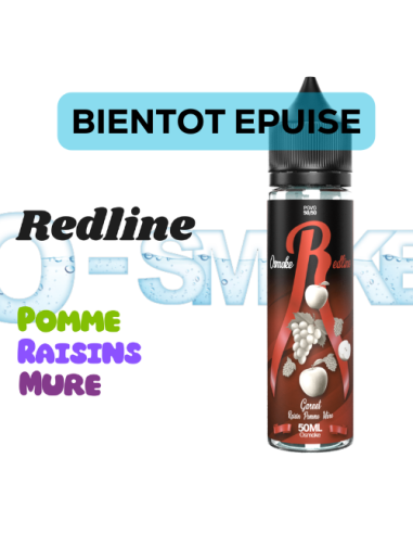 Chez Osmoke Garnet "Raisins, Pomme, Mure" - Redline par Osmoke 50mL