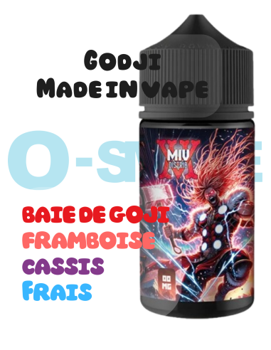 Godji "Baie de goji, Framboise, Cassis, Frais" 100ml - Made in vape