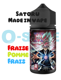 Satoru "Fraise gariguette, Pomme violette du Tibet, Frais" 100ml - Made in vape