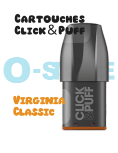 Cartouches Click & Puff "Virginia Classic" - X Bar