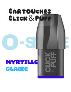 Cartouches Click & Puff "Myrtille Glacée" - X Bar