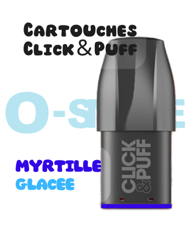 Cartouches Click & Puff "Myrtille Glacée" - X Bar