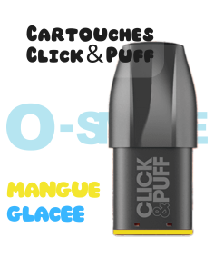Cartouches Click & Puff "Mangue Glacée" - X Bar