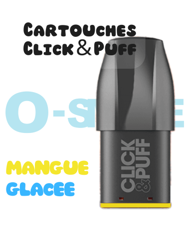 Cartouches Click & Puff "Mangue Glacée" - X Bar