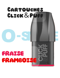 Cartouches Click & Puff "Fraise, Framboise" - X Bar