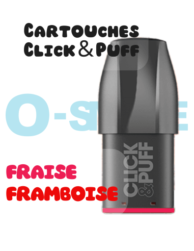 Cartouches Click & Puff "Fraise, Framboise" - X Bar