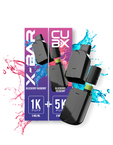 Cartouches CUB-X "Myrtille Framboise" - X Bar