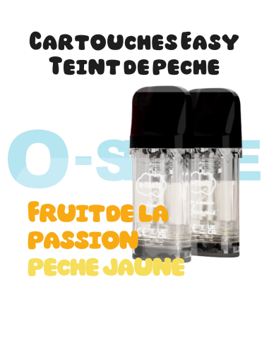 Cartouches EASY - Teint de Pêche "Passion, Pêche" X2 "E.tasty