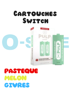 Cartouches SWITCH "Pastèque, Melon, Givrés" (X2) - PULP