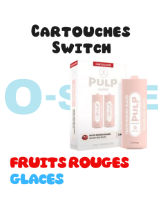 Cartouches SWITCH "Fruits Rouges, glacés" (X2) - PULP