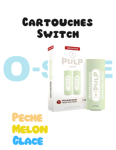 Cartouches SWITCH "Pêche, Melon, Glacé" (X2) - PULP