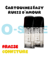 Cartouches EASY - Rubis d'amour "Fraise, Confiture" X2 "E.tasty