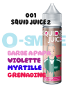 001"Barbe à papa, Violette, Myrtille, Grenadine"- SQUID JUICE 2-50ML