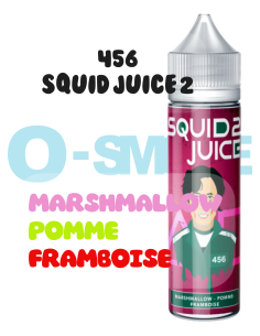 456 "Marshmallow, Pomme, Framboise"- SQUID JUICE 2-50ML