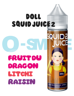Doll "Fruit du dragon, Litchi, Raisin"- SQUID JUICE 2-50ML