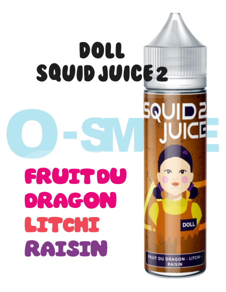 Doll "Fruit du dragon, Litchi, Raisin"- SQUID JUICE 2-50ML
