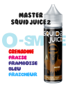 MASTER "Grenadine, Fraise, Framboise bleu, Fraîcheur"- SQUID JUICE 2-50ML