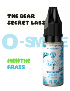The Bear "Menthes - Frais" sel de nicotine - Secret's LAb 10ml
