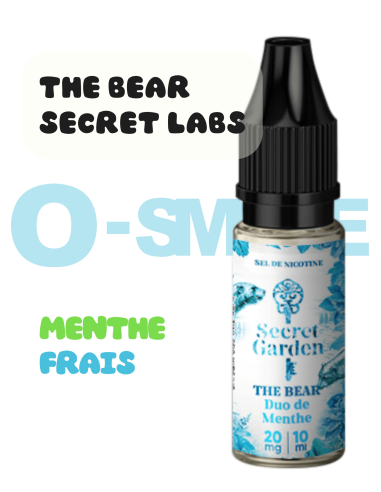 The Bear "Menthes - Frais" sel de nicotine - Secret's LAb 10ml