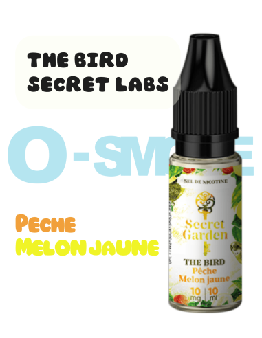 The Bird "Pêche - Melon Jaune" sel de nicotine - Secret's LAb 10ml