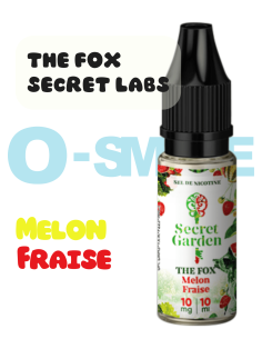 The Fox "Melon - Fraise" sel de nicotine - Secret's LAb 10ml