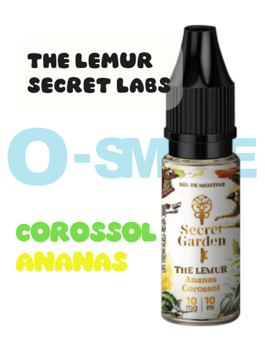 The Lemur "Corossol- Ananas" sel de nicotine - Secret's LAb 10ml