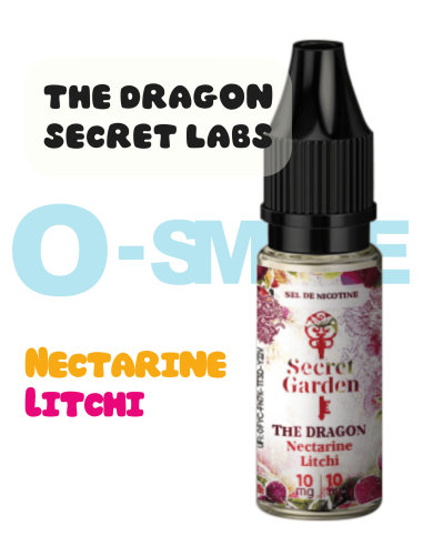 The Dragon "Nectarine - Litchi" sel de nicotine - Secret's LAb 10ml
