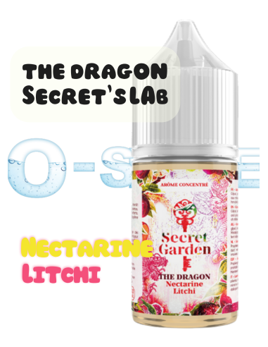 Concentré The Dragon Secret Garden "Nectarine, Litchi" - Secret's LAb (5 pièces) 30ml