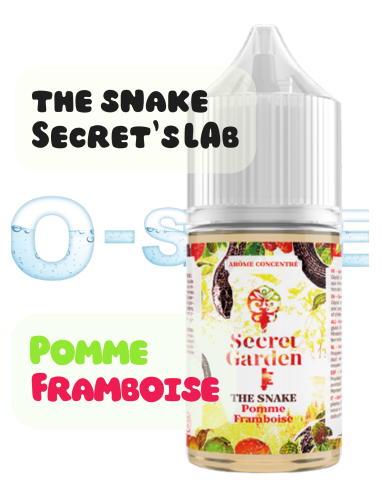 Concentré The Snake Secret Garden "Pomme, Framboise" - Secret's LAb (5 pièces) 30ml
