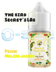 Concentré The Bird Secret Garden "Pêche - Melon jaune" - Secret's LAb (5 pièces) 30ml