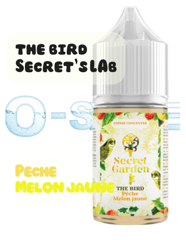 Concentré The Bird Secret Garden "Pêche - Melon jaune" - Secret's LAb (5 pièces) 30ml