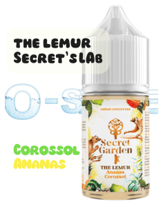 Concentré The Lemur Secret Garden "Corossol - Ananas" - Secret's LAb (5 pièces) 30ml