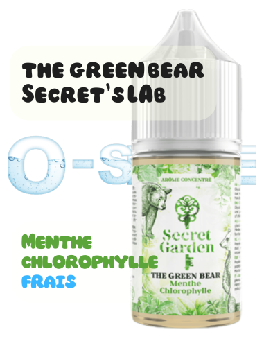 Concentré The Green Bear Secret Garden "Menthe, Chlorophylle" - Secret's LAb (5 pièces) 30ml