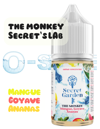 Concentré The Monkey Secret Garden "Mangue - Goyave - Ananas" - Secret's LAb (5 pièces) 30ml