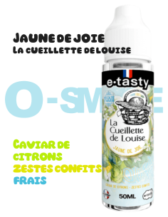 Jaune de joie "Caviar de citrons, zestes confits"- La cueillette de Louise - Etasty 50 ML