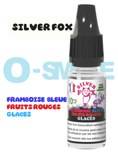Silver Fox sel de nicotine "bubblegum glacé" puff saveur - VIP 10ml