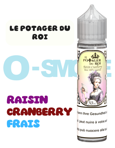 "Raisin, Cranberry, Frais" - Le Potager du roi 50ml