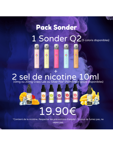 Pack Sonder + 2x10ml au choix Pack Sonder + 2x10ml au choix
