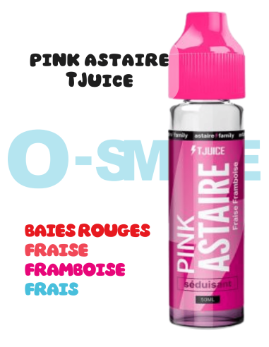 Pink Astaire "Baies rouges, Fraise, Framboise, Frais " 50ml - TJuice Pink Astaire "Baies rouges, Fraise, Framboise, Frais " 50ml - TJuice