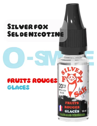 Silver Fox sel de nicotine "fruits rouges glacés" puff saveur - VIP 10ml Silver Fox sel de nicotine "fruits rouges glacés" puff saveur - VIP 10ml