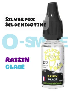 Silver Fox sel de nicotine "raisin glacé" puff saveur - VIP 10ml