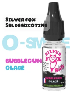 Silver Fox sel de nicotine "bubblegum glacé" puff saveur - VIP 10ml
