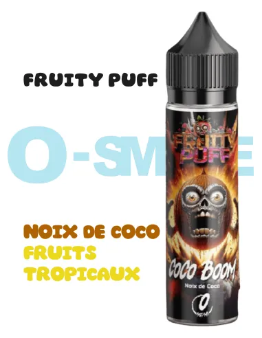 Cocoboom Fruity Puff 50ml "Noix de Coco, Fruit Tropicaux" - Plume